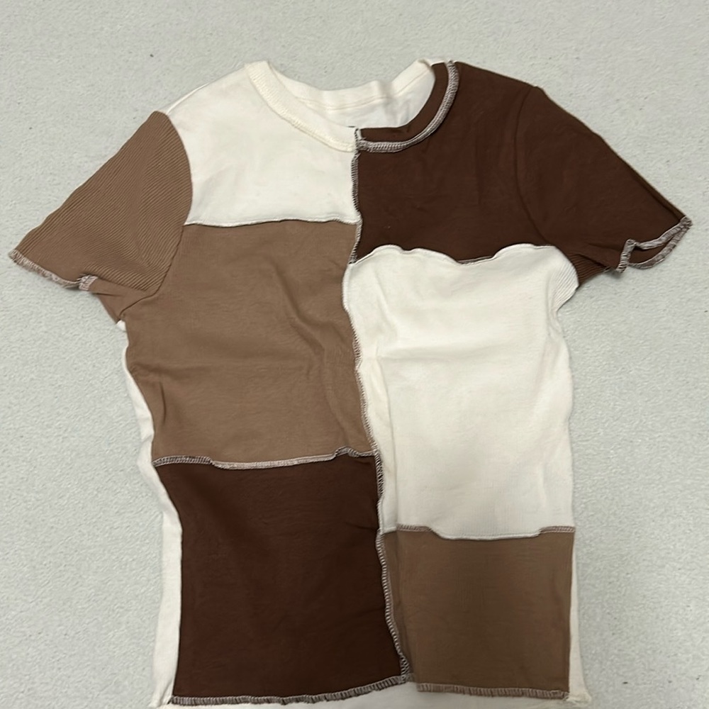 Hollister Patchwork Baby Tee Women S